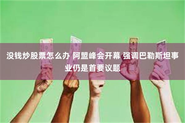 没钱炒股票怎么办 阿盟峰会开幕 强调巴勒斯坦事业仍是首要议题