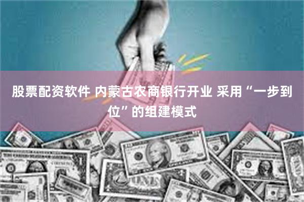 股票配资软件 内蒙古农商银行开业 采用“一步到位”的组建模式