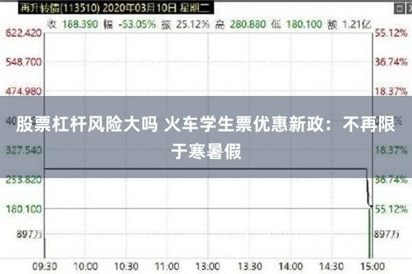 股票杠杆风险大吗 火车学生票优惠新政：不再限于寒暑假