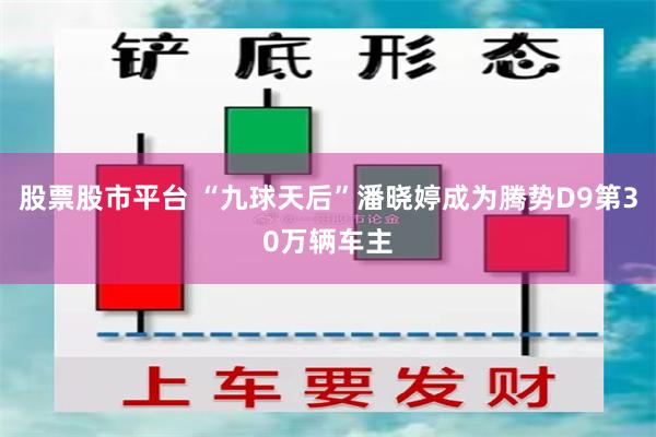 股票股市平台 “九球天后”潘晓婷成为腾势D9第30万辆车主